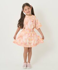 minimal / ミニマル ショート・ハーフ・半端丈パンツ | 【接触冷感】タイダイ風プリントスカートインナーパンツつき