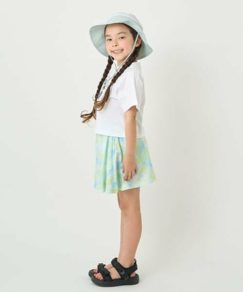 minimal / ミニマル ショート・ハーフ・半端丈パンツ | 【接触冷感】タイダイ風プリントスカートインナーパンツつき | 詳細17
