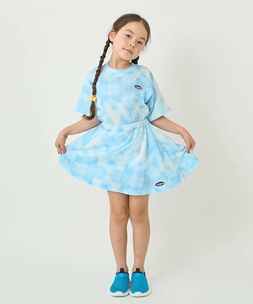 minimal / ミニマル ショート・ハーフ・半端丈パンツ | 【接触冷感】タイダイ風プリントスカートインナーパンツつき | 詳細19