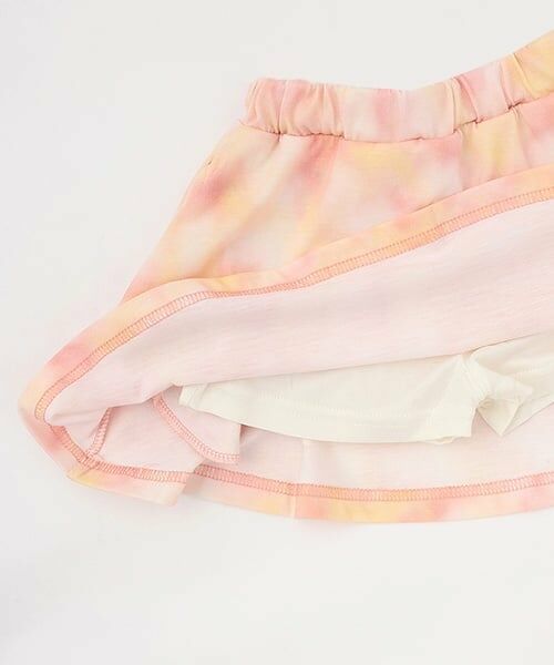 minimal / ミニマル ショート・ハーフ・半端丈パンツ | 【接触冷感】タイダイ風プリントスカートインナーパンツつき | 詳細7