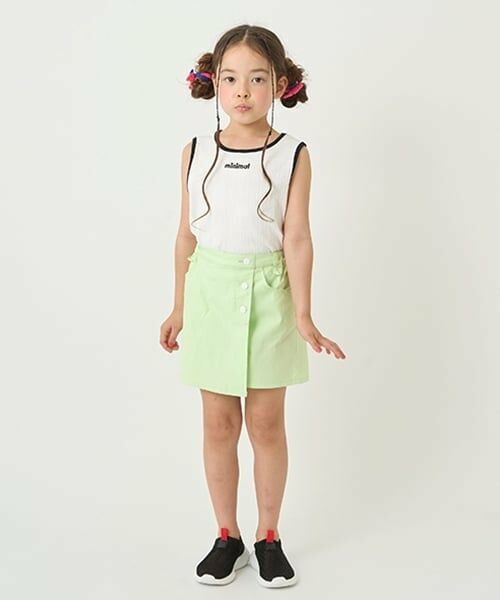 minimal / ミニマル ショート・ハーフ・半端丈パンツ | ラップショートパンツ（イエロー グリーン）