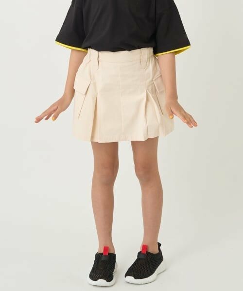 minimal / ミニマル ショート・ハーフ・半端丈パンツ | カーゴタックキュロット(アイボリー)