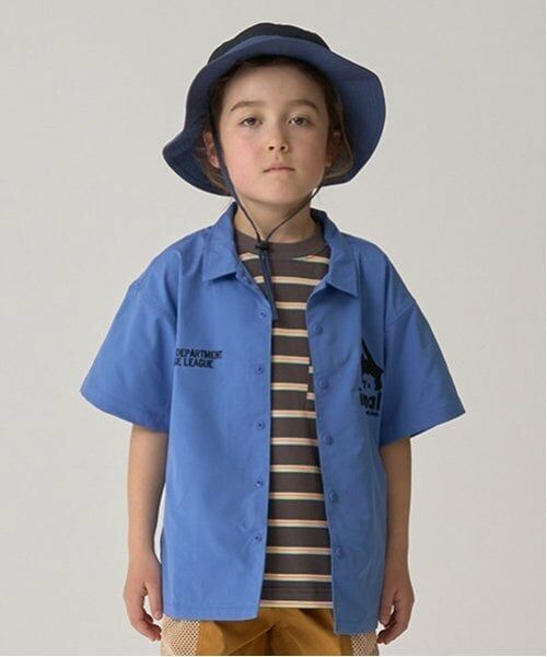 minimal / ミニマル シャツ・ブラウス | 【速乾】ワークシャツ（ブルー グレー）