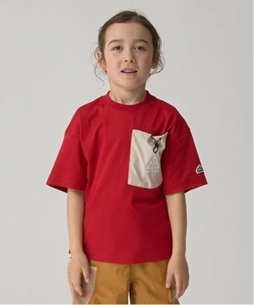 minimal / ミニマル Tシャツ | 【吸水速乾】巾着ポケットTシャツ（赤）