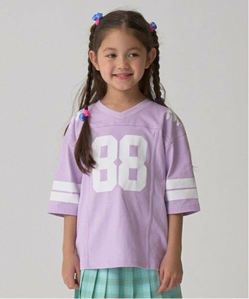 minimal / ミニマル Tシャツ | 【防汚撥水】フットボールTシャツ（ラベンダー）