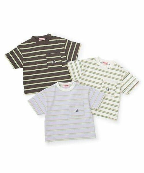 minimal / ミニマル Tシャツ | マルチボーダーTシャツ | 詳細8