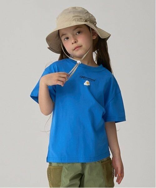 minimal / ミニマル Tシャツ | 【防汚撥水】アソートアウトドア系プリントTシャツ（ブルー）