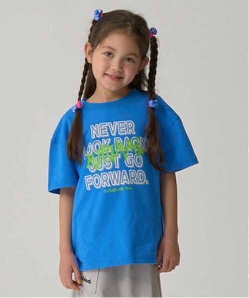 minimal / ミニマル Tシャツ | 【防汚撥水】アソートロゴ系プリントTシャツ（ブルー）