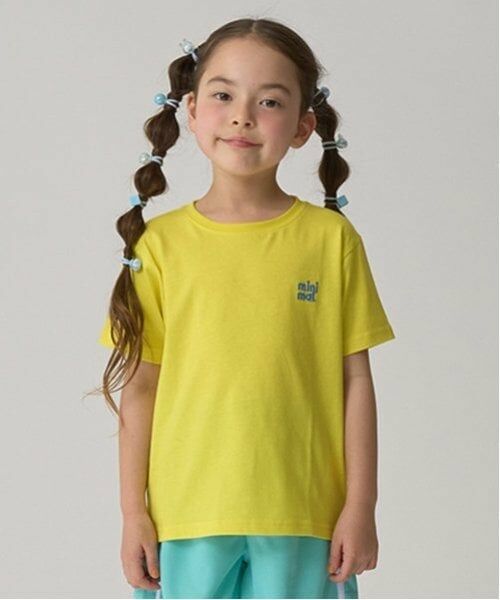 minimal / ミニマル Tシャツ | 【防汚撥水】ワンポイント刺しゅうTシャツ（黄）