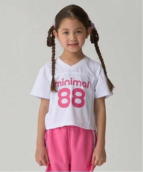 minimal / ミニマル Tシャツ | 【吸水速乾】メッシュナンバーTシャツ（マゼンダ）