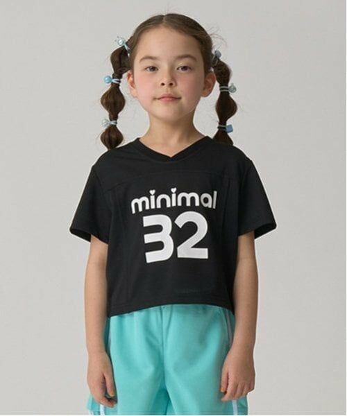 minimal / ミニマル Tシャツ | 【吸水速乾】メッシュナンバーTシャツ（黒）