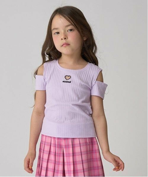 minimal / ミニマル Tシャツ | オフショルダーTシャツ（ラベンダー）