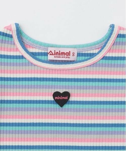 minimal / ミニマル Tシャツ | ボーダーテレコT | 詳細3