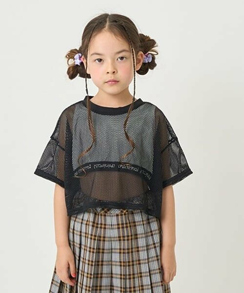 minimal / ミニマル キャミソール・チューブトップ | メッシュ＋短丈タンクトップセット（黒）