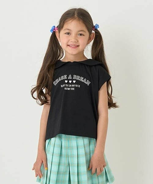 minimal / ミニマル Tシャツ | 【防汚撥水】セーラーカラーTシャツ（黒）