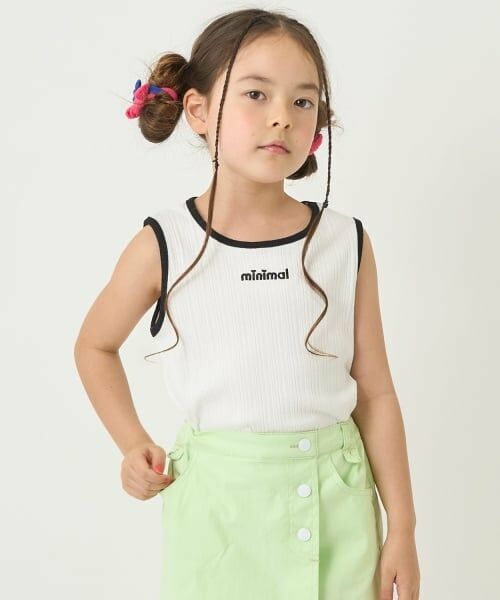 minimal / ミニマル キャミソール・チューブトップ | 後あきタンクトップ（白）