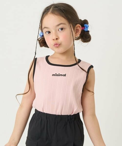 minimal / ミニマル キャミソール・チューブトップ | 後あきタンクトップ（ピンク）