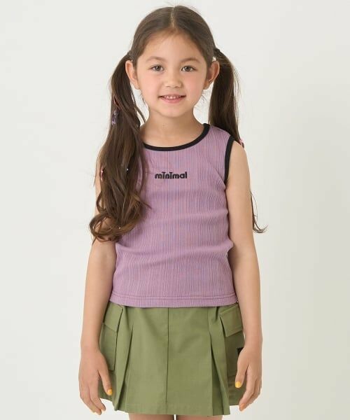 minimal / ミニマル キャミソール・チューブトップ | 後あきタンクトップ（ラベンダー）