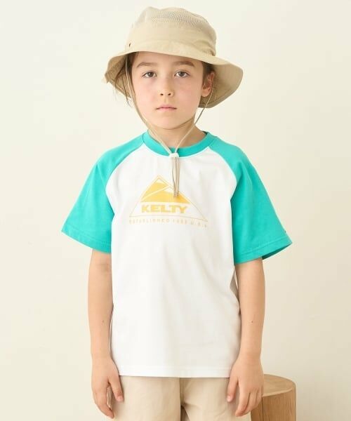 minimal / ミニマル Tシャツ | 【接触冷感】【KELTY】ラグランTシャツ（モデレート グリーン）