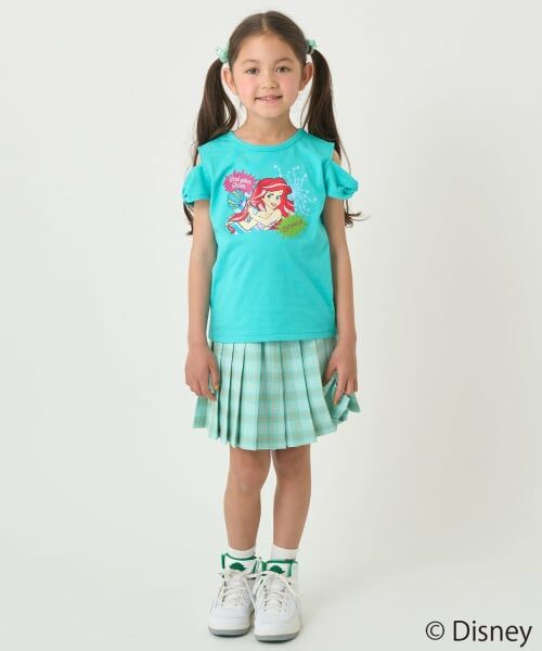 minimal / ミニマル Tシャツ | 【防汚撥水】【ディズニープリンセス】リボン袖オフショルＴシャツ | 詳細14