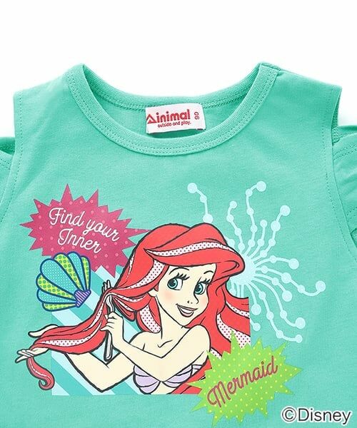 minimal / ミニマル Tシャツ | 【防汚撥水】【ディズニープリンセス】リボン袖オフショルＴシャツ | 詳細2