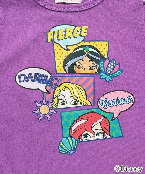 minimal / ミニマル Tシャツ | 【防汚撥水】【ディズニープリンセス】リボン袖オフショルＴシャツ | 詳細3