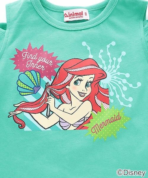 minimal / ミニマル Tシャツ | 【防汚撥水】【ディズニープリンセス】リボン袖オフショルＴシャツ | 詳細4