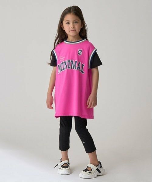 minimal / ミニマル ミニ丈・ひざ丈ワンピース | 【速乾】メッシュミニワンピ（ピンク）