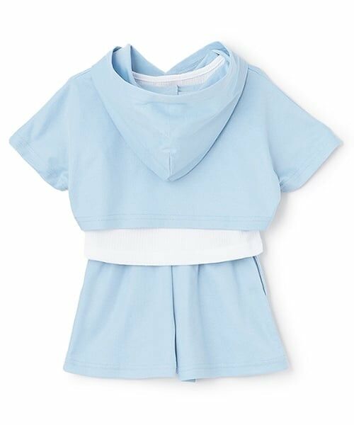 minimal / ミニマル パーカー | 【吸水速乾】短丈パーカ＋タンクトップ＋パンツ３点set | 詳細1