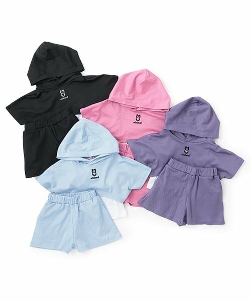 minimal / ミニマル パーカー | 【吸水速乾】短丈パーカ＋タンクトップ＋パンツ３点set | 詳細15