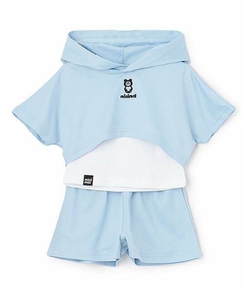 minimal / ミニマル パーカー | 【吸水速乾】短丈パーカ＋タンクトップ＋パンツ３点set | 詳細17