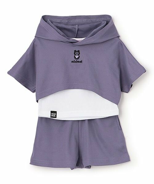 minimal / ミニマル パーカー | 【吸水速乾】短丈パーカ＋タンクトップ＋パンツ３点set | 詳細18