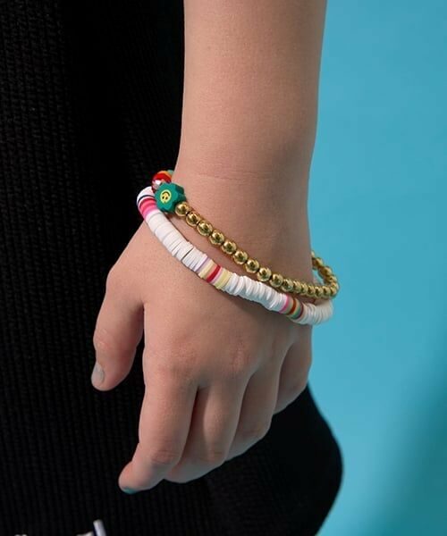 minimal / ミニマル ブレスレット・バングル | クレイブレスレット（白）