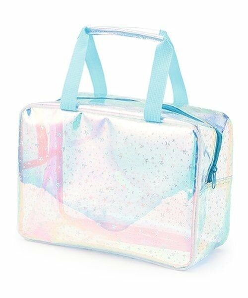 minimal / ミニマル トートバッグ | キラキラ透明バッグ（サックス）