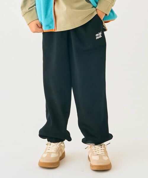 minimal / ミニマル その他パンツ | ワンポイント裏毛パンツ（黒）