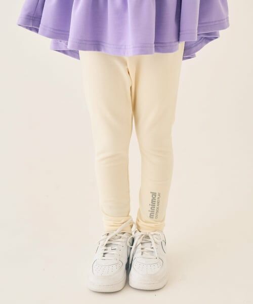 minimal / ミニマル レギンス・スパッツ | ベア天竺レギンス（オフ ホワイト）