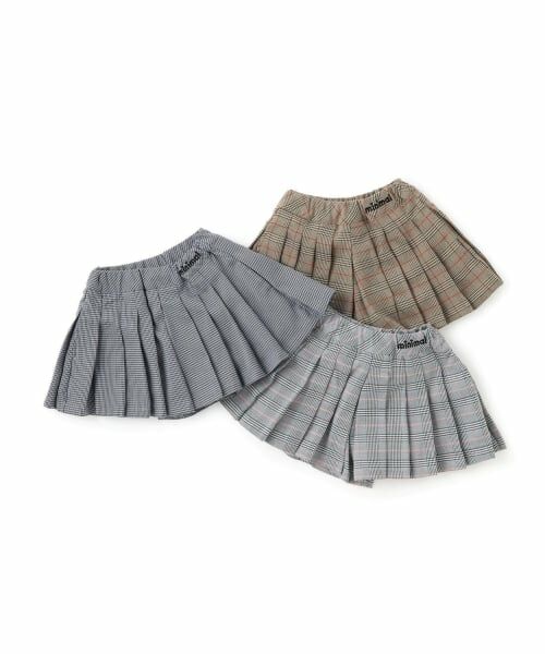 minimal / ミニマル ショート・ハーフ・半端丈パンツ | グレンチェック　プリーツキュロット | 詳細8