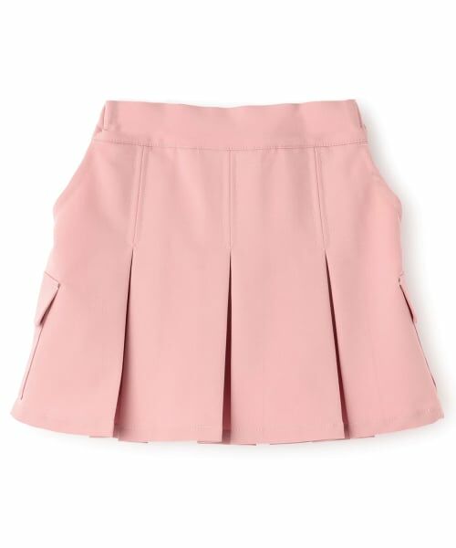 minimal / ミニマル ショート・ハーフ・半端丈パンツ | インパンつきタックスカート（ピンク）