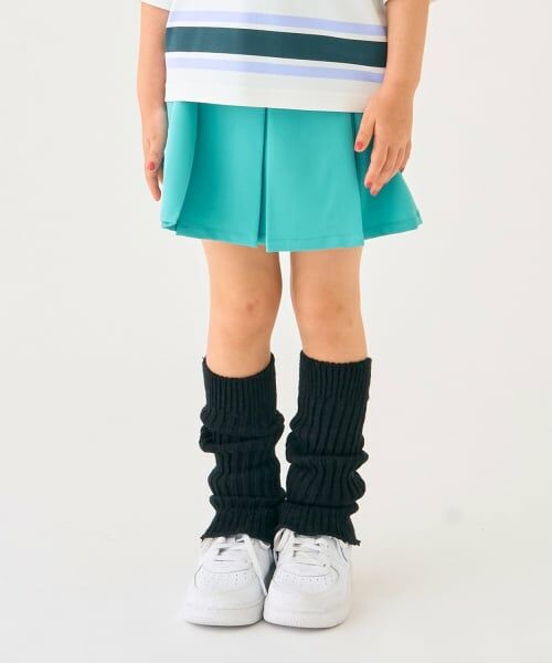 minimal / ミニマル ショート・ハーフ・半端丈パンツ | インパンつきタックスカート（モデレート グリーン）