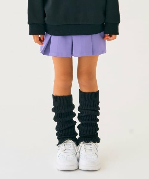 minimal / ミニマル ショート・ハーフ・半端丈パンツ | インパンつきタックスカート（パープル）