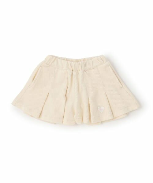 minimal / ミニマル ショート・ハーフ・半端丈パンツ | ニットコールスカート(アイボリー)