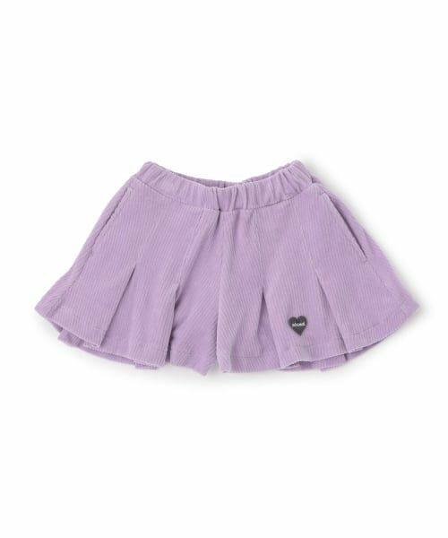 minimal / ミニマル ショート・ハーフ・半端丈パンツ | ニットコールスカート(ラベンダー)