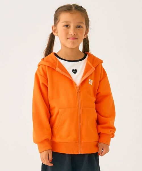 minimal / ミニマル パーカー | 裏毛ZIPパーカー（オレンジ）