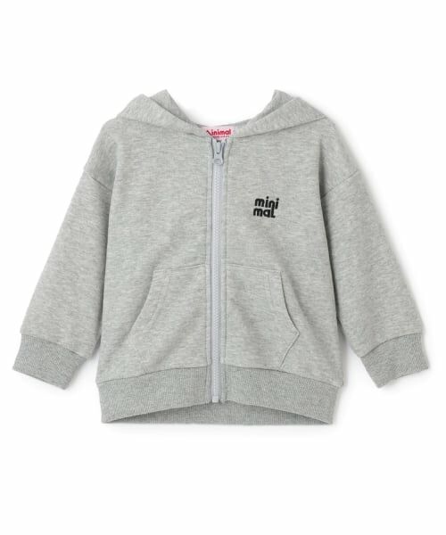 minimal / ミニマル パーカー | 裏毛ZIPパーカー（トップ グレー）