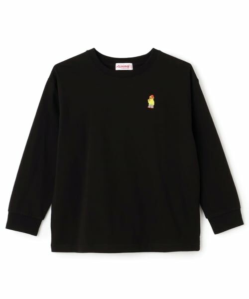 minimal / ミニマル Tシャツ | くまワンポイント天竺ロングＴシャツ | 詳細10