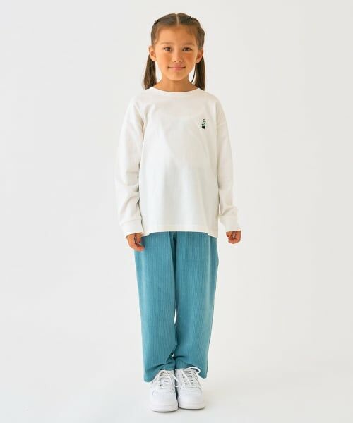 minimal / ミニマル Tシャツ | くまワンポイント天竺ロングＴシャツ | 詳細11