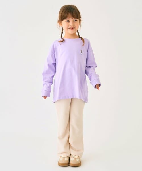 minimal / ミニマル Tシャツ | くまワンポイント天竺ロングＴシャツ | 詳細13