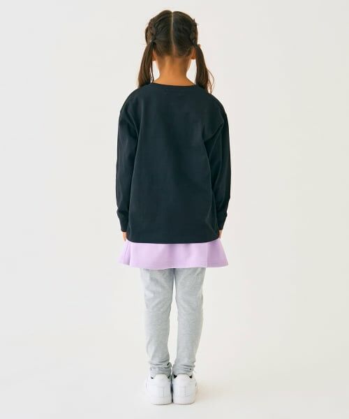 minimal / ミニマル Tシャツ | くまワンポイント天竺ロングＴシャツ | 詳細16