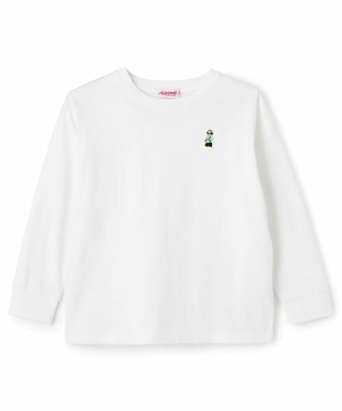 minimal / ミニマル Tシャツ | くまワンポイント天竺ロングＴシャツ | 詳細8