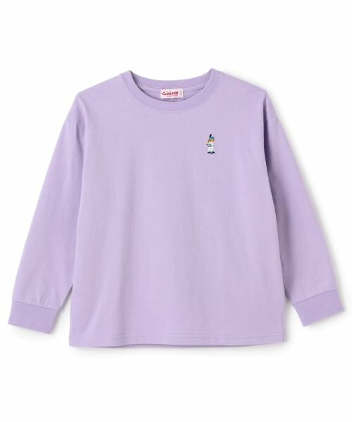 minimal / ミニマル Tシャツ | くまワンポイント天竺ロングＴシャツ | 詳細9